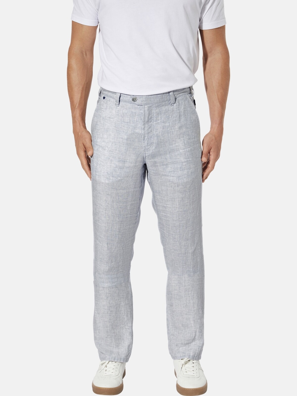 Große Größen Hose INNOCENZO, Herren, blau, Größe: 27, Leinen, Happy Size DE Men von Happy Size DE Men