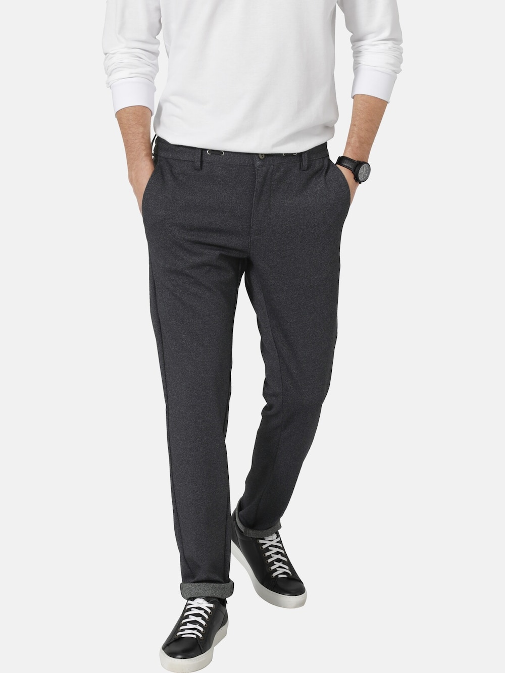 Große Größen Hose LUCIVENTRA, Herren, grau, Größe: 52, Polyester/Viskose, Happy Size DE Men von Happy Size DE Men