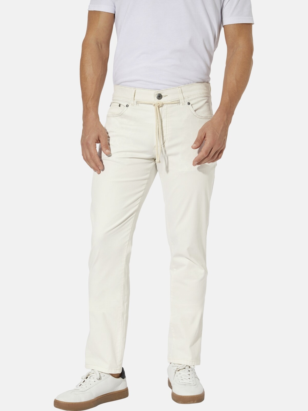 Große Größen Hose MARDOR, Herren, weiß, Größe: 54, Baumwolle, Happy Size DE Men von Happy Size DE Men