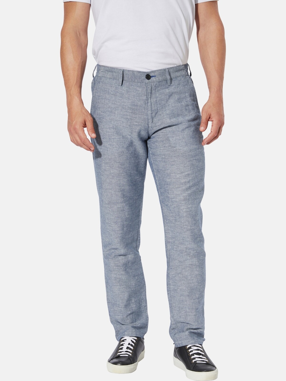 Große Größen Hose MARIVESTO, Herren, grau, Größe: 26, Leinen/Baumwolle, Happy Size DE Men von Happy Size DE Men