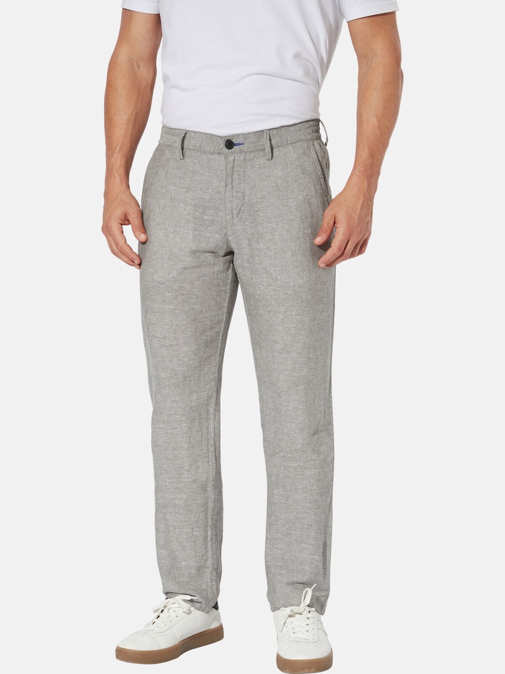 Große Größen Hose MARIVESTO, Herren, grau, Größe: 56, Leinen/Baumwolle, Happy Size DE Men von Happy Size DE Men