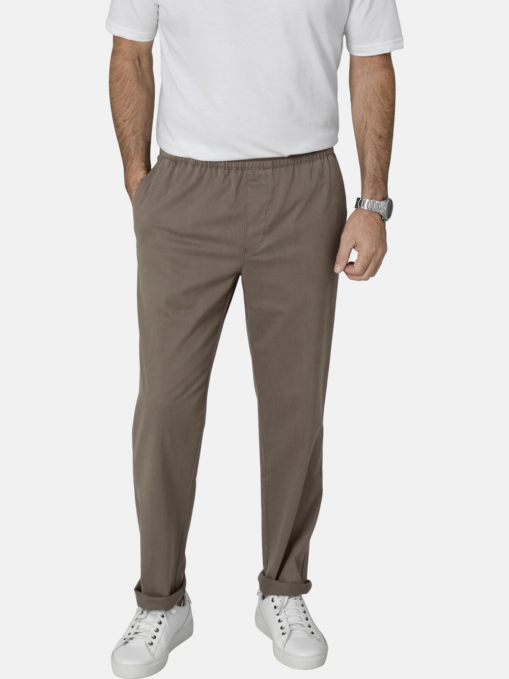 Große Größen Hose PARIELLA, Herren, braun, Größe: 27, Baumwolle, Happy Size DE Men von Happy Size DE Men