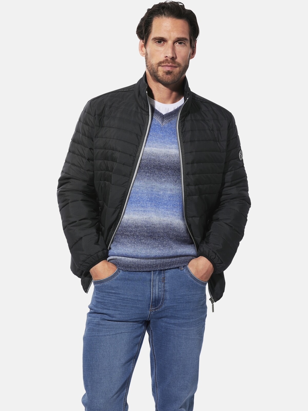 Große Größen Jacke BELLAVANTI, Herren, schwarz, Größe: 60, Polyester, Happy Size DE Men von Happy Size DE Men