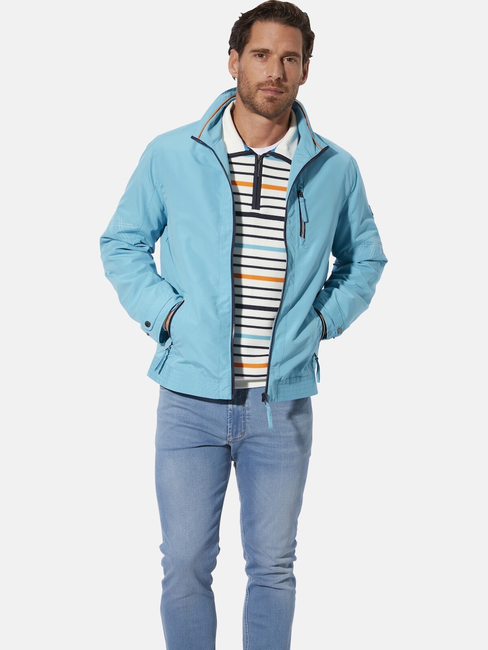 Große Größen Jacke DALARON, Herren, türkis, Größe: 62, Polyester, Happy Size DE Men von Happy Size DE Men