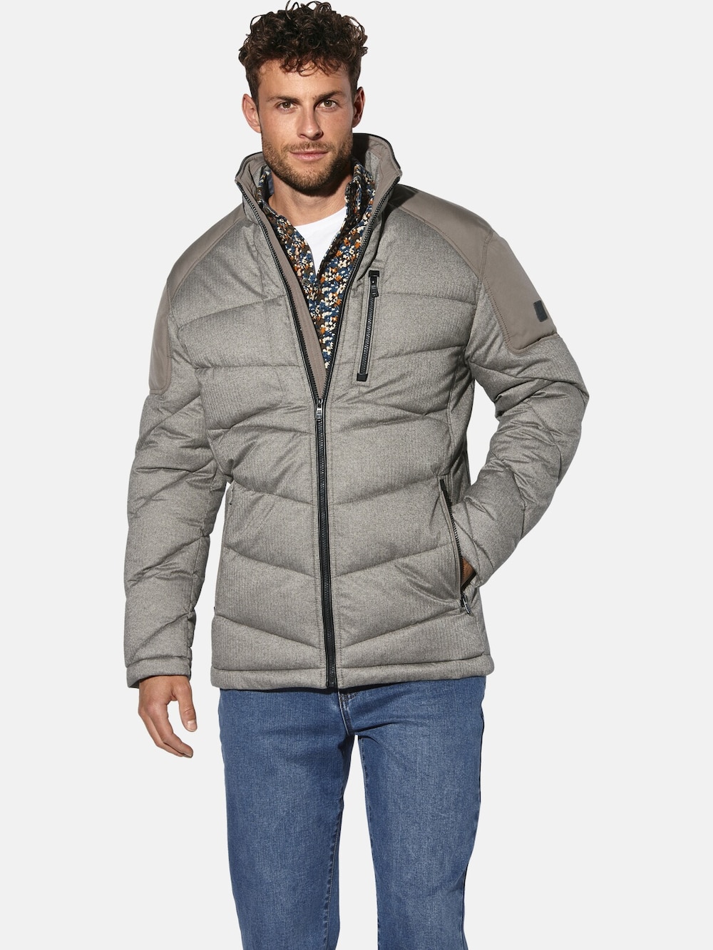Große Größen Jacke JACINTO, Herren, braun, Größe: 60, Polyester, Happy Size DE Men von Happy Size DE Men