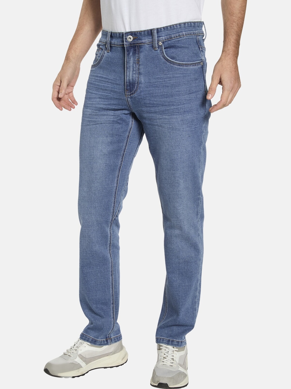 Große Größen Jeans CARLINOZ, Herren, blau, Größe: 29, Baumwolle/Polyester, Happy Size DE Men von Happy Size DE Men