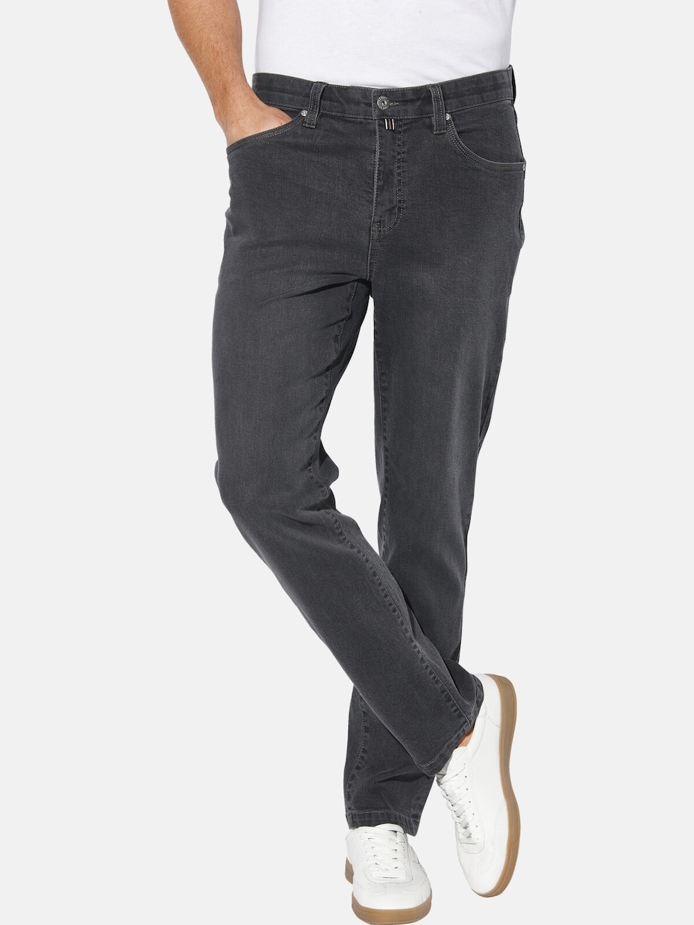 Große Größen Jeans CORVIAN, Herren, grau, Größe: 30, Baumwolle/Polyester, Happy Size DE Men von Happy Size DE Men