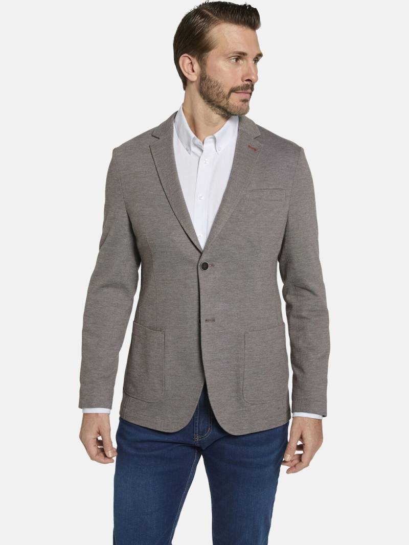 Große Größen Jersey-Sakko ZANZIMO, Herren, braun, Größe: 30, Baumwolle/Polyester, Happy Size DE Men von Happy Size DE Men