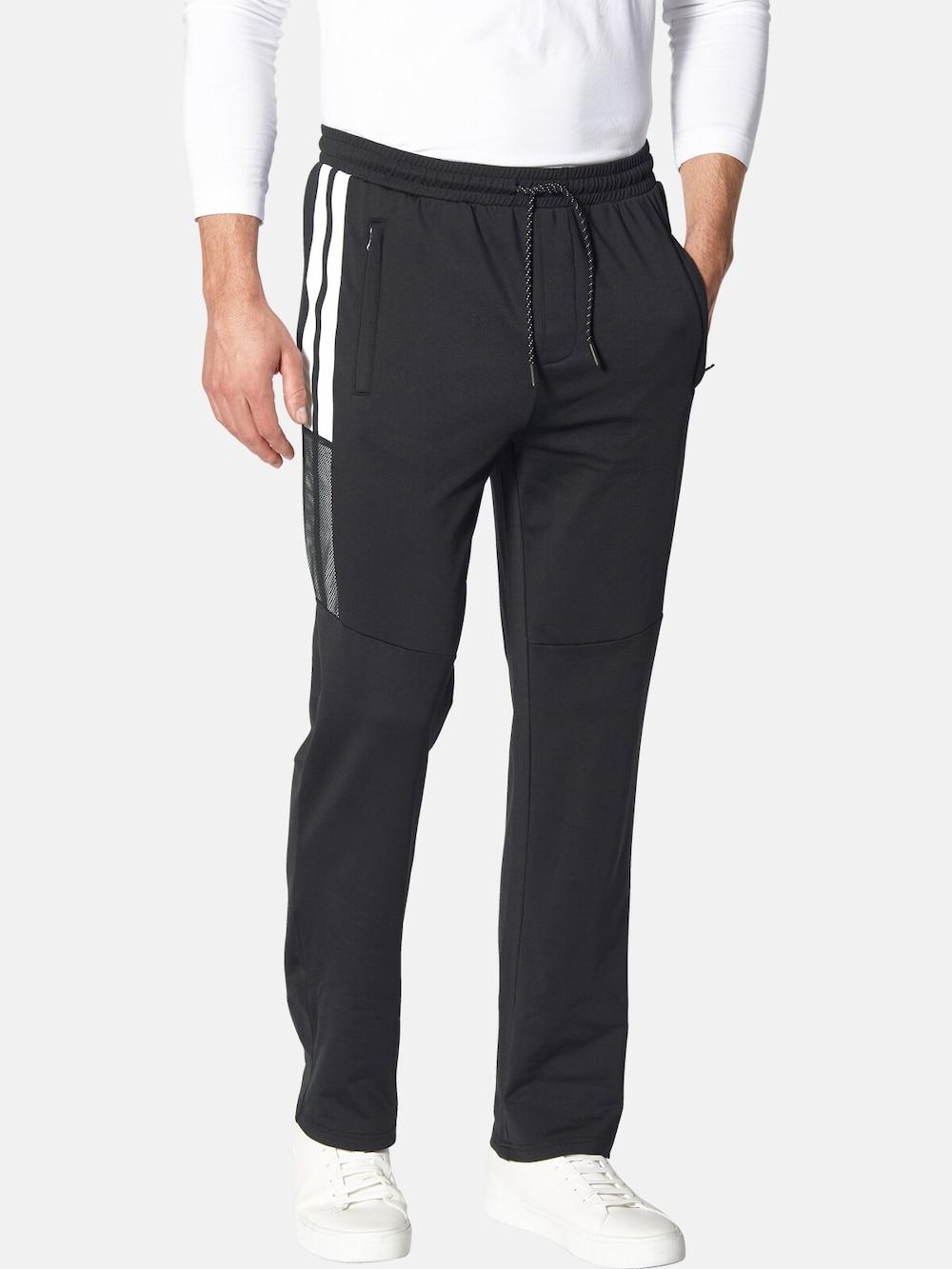 Große Größen Jogginghose GIGITONI, Herren, schwarz, Größe: XXL, Polyester, Happy Size DE Men von Happy Size DE Men