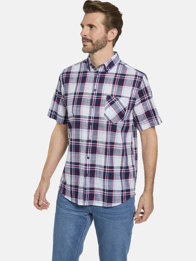 Große Größen Kurzarmhemd BELLANZA, Herren, grau, Größe: XL, Baumwolle, Happy Size DE Men von Happy Size DE Men