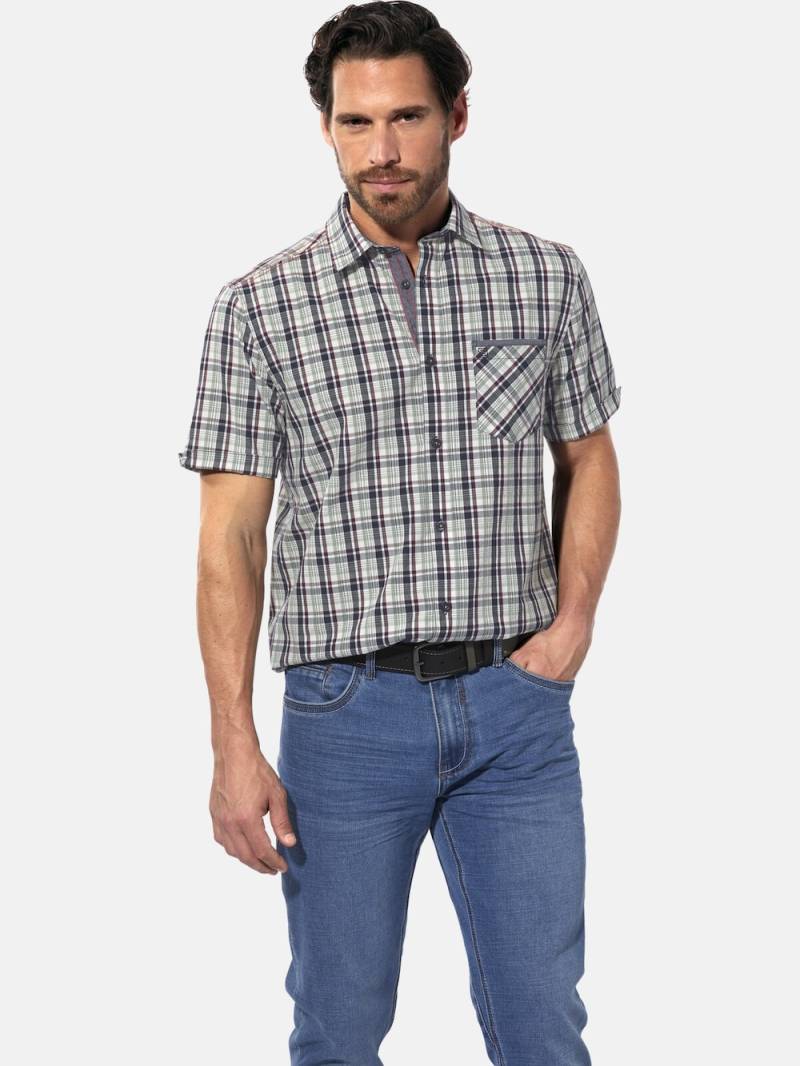 Große Größen Kurzarmhemd FERRIBELLI, Herren, weiß, Größe: L, Baumwolle, Happy Size DE Men von Happy Size DE Men