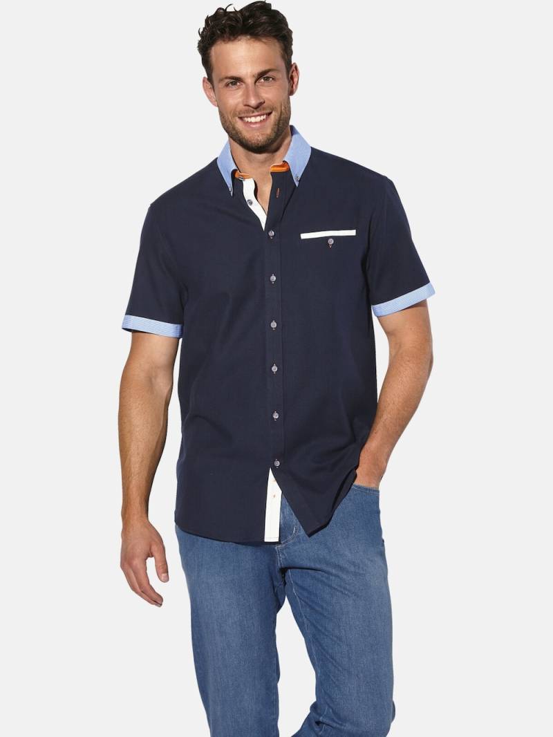 Große Größen Kurzarmhemd FLOREVETTO, Herren, grau, Größe: L, Baumwolle, Happy Size DE Men von Happy Size DE Men