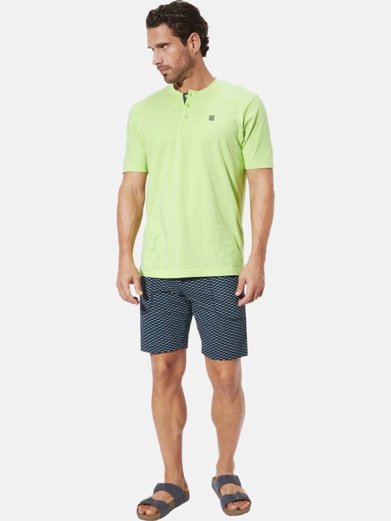 Große Größen Kurzer Schlafanzug KALDON, Herren, grün, Größe: XL, Baumwolle, Happy Size DE Men von Happy Size DE Men