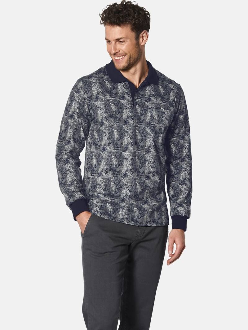 Große Größen Langarm-Poloshirt PIETASTO, Herren, grau, Größe: XL, Baumwolle, Happy Size DE Men von Happy Size DE Men