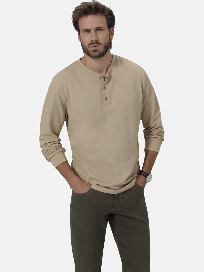 Große Größen Langarmshirt FIOREVANTI, Herren, braun, Größe: 50, Baumwolle, Happy Size DE Men von Happy Size DE Men