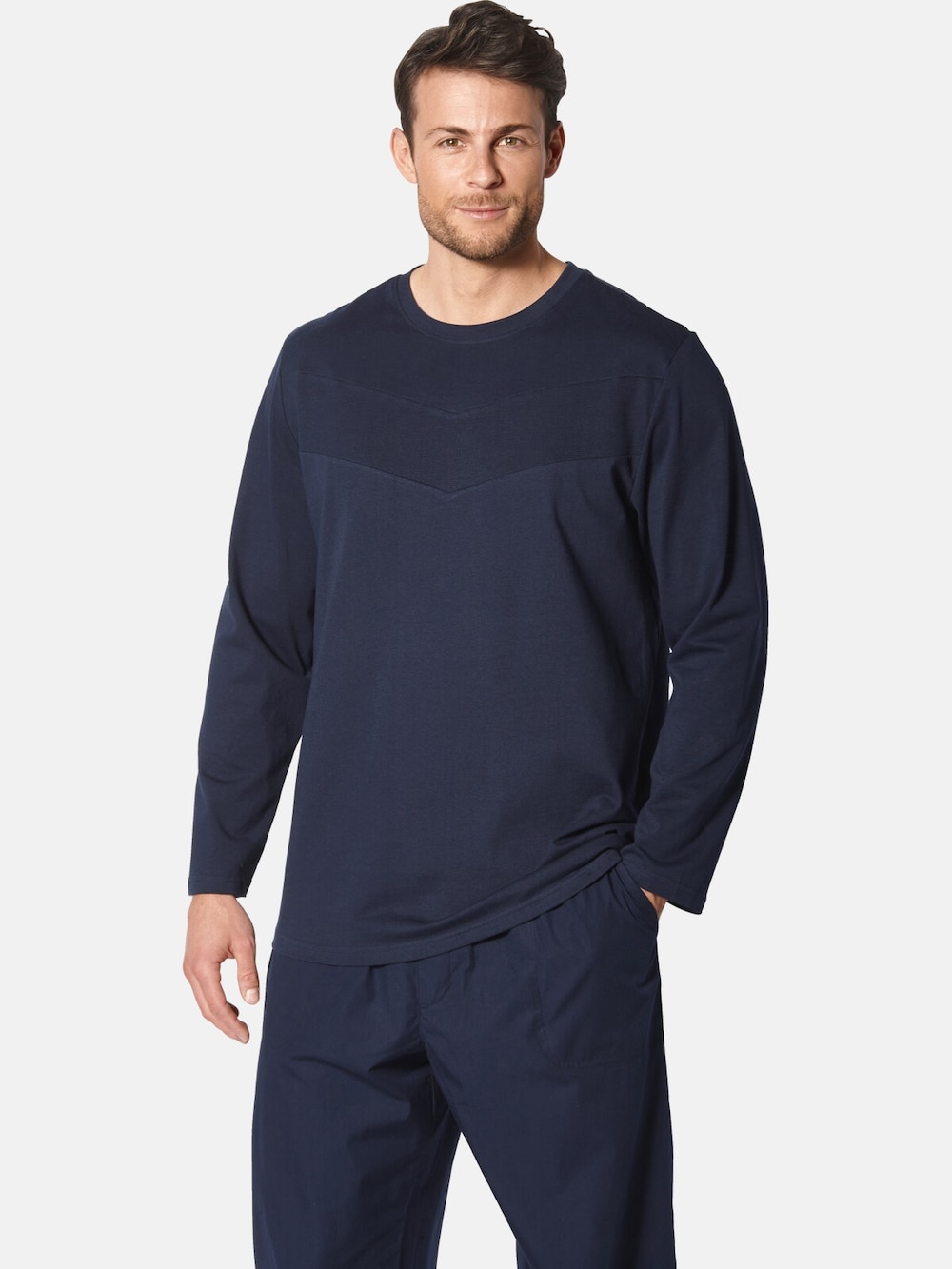 Große Größen Langarmshirt GULLITOSSI, Herren, grau, Größe: L, Baumwolle, Happy Size DE Men von Happy Size DE Men