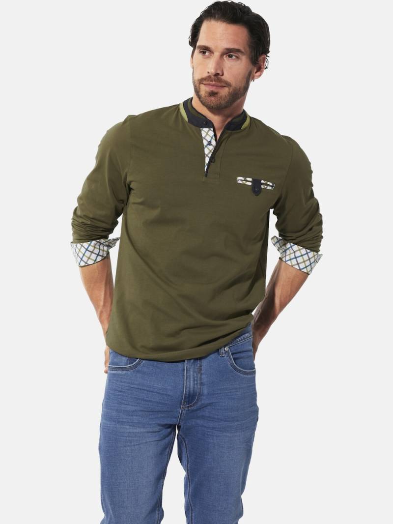 Große Größen Langarmshirt SAVIRO, Herren, braun, Größe: XXL, Baumwolle, Happy Size DE Men von Happy Size DE Men