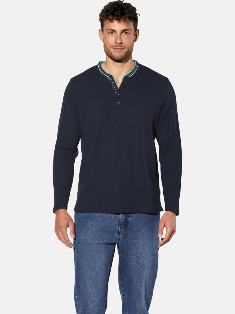 Große Größen Langarmshirt VALDOR, Herren, grau, Größe: XXL, Baumwolle, Happy Size DE Men von Happy Size DE Men