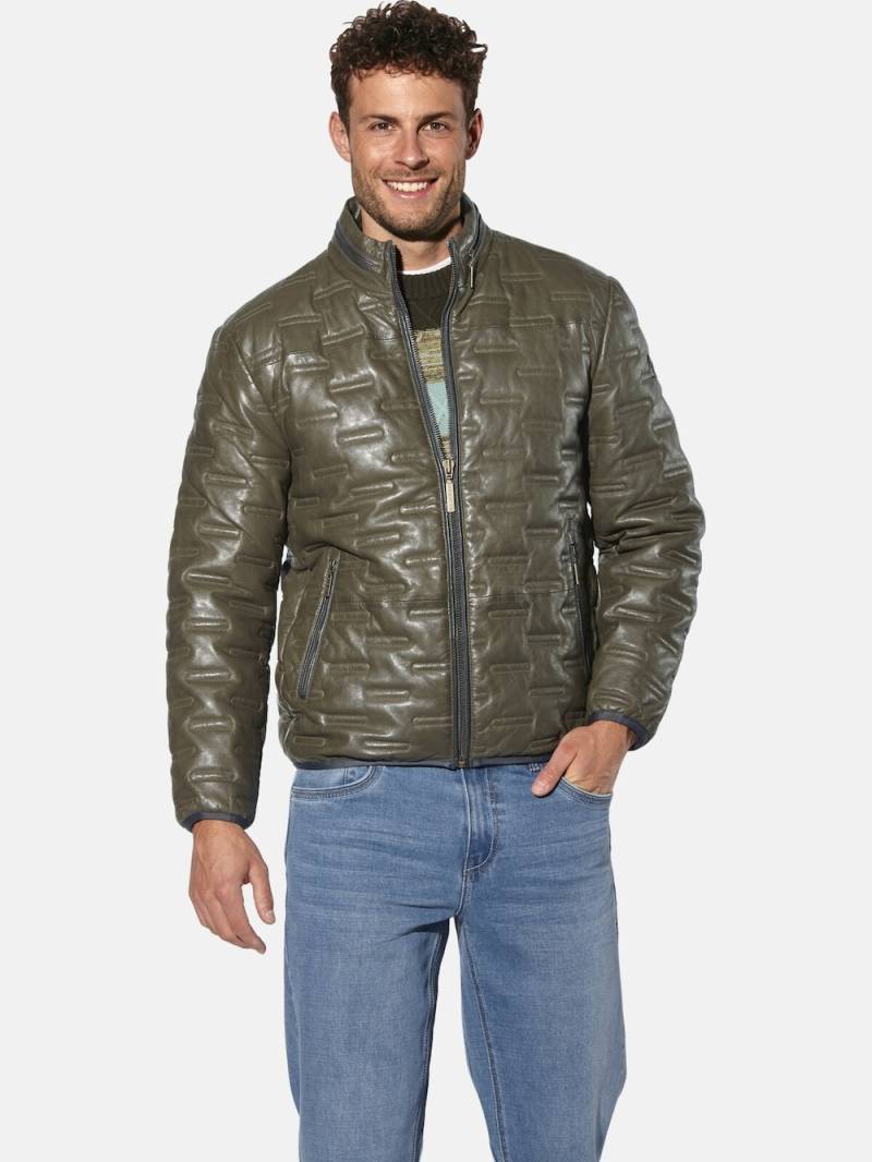 Große Größen Lederjacke RAMILO, Herren, braun, Größe: 56, Happy Size DE Men von Happy Size DE Men