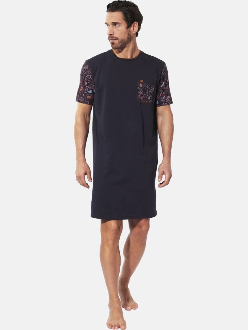 Große Größen Nachthemd BELVIAN, Herren, grau, Größe: 3XL, Baumwolle, Happy Size DE Men von Happy Size DE Men