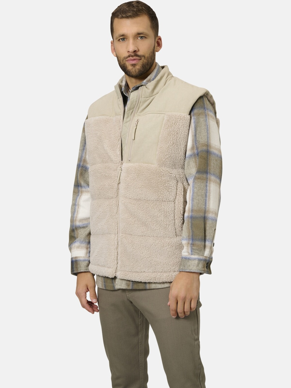 Große Größen Outdoorweste FIOREZONTI, Herren, braun, Größe: 58, Polyester, Happy Size DE Men von Happy Size DE Men