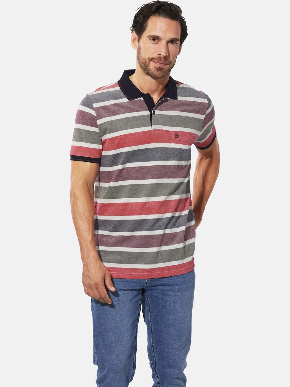 Große Größen Poloshirt CIRINOSTI, Herren, orange, Größe: XL, Baumwolle, Happy Size DE Men von Happy Size DE Men