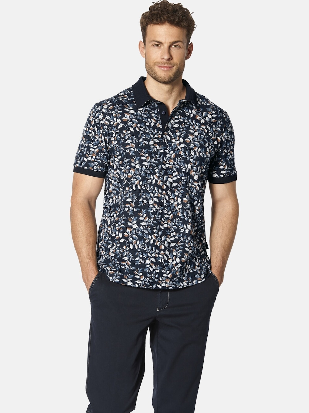 Große Größen Poloshirt GADDOTERI, Herren, grau, Größe: L, Baumwolle, Happy Size DE Men von Happy Size DE Men