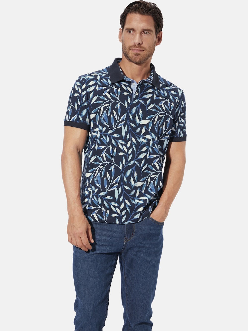 Große Größen Poloshirt GARRIN, Herren, grau, Größe: XL, Baumwolle, Happy Size DE Men von Happy Size DE Men