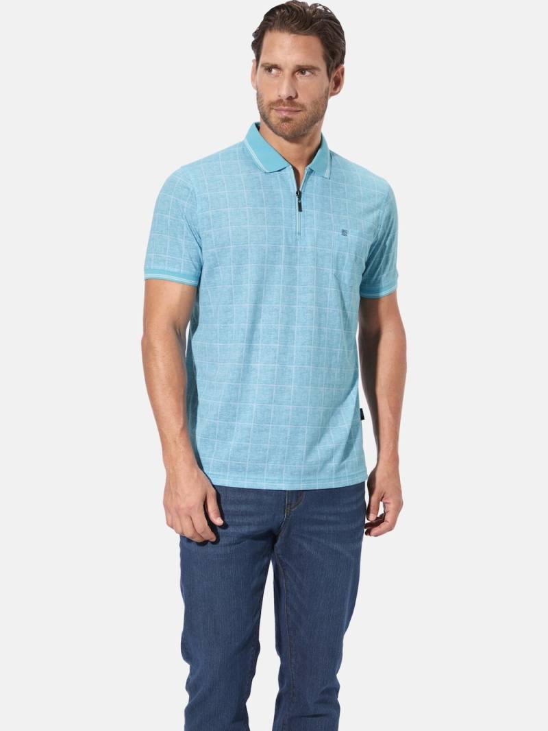 Große Größen Poloshirt KARELO, Herren, türkis, Größe: L, Baumwolle/Polyester, Happy Size DE Men von Happy Size DE Men