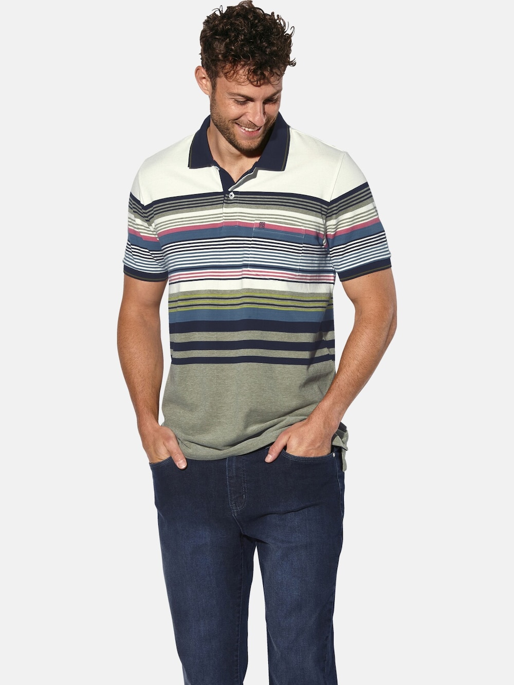 Große Größen Poloshirt ORVINO, Herren, weiß, Größe: XXL, Baumwolle, Happy Size DE Men von Happy Size DE Men
