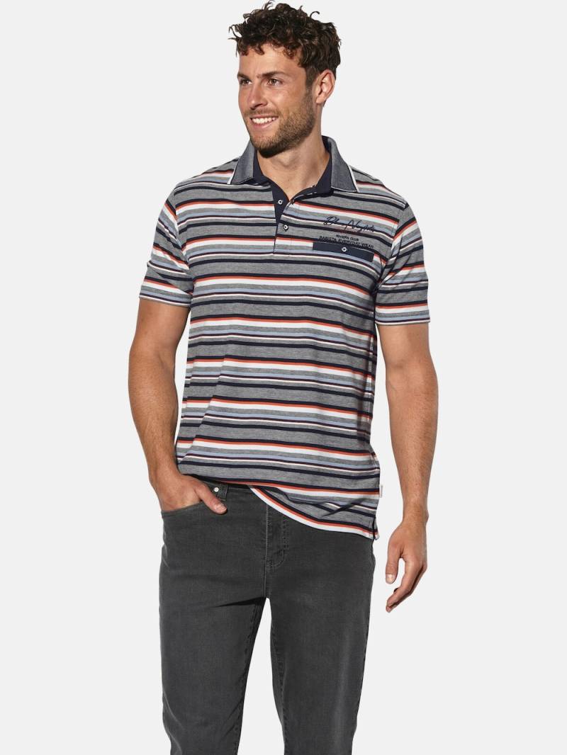 Große Größen Poloshirt PALDEN, Herren, grau, Größe: 3XL, Baumwolle, Happy Size DE Men von Happy Size DE Men