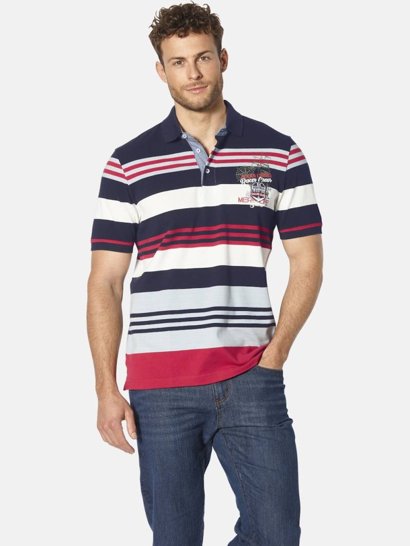 Große Größen Poloshirt POTORONTI, Herren, blau, Größe: XL, Baumwolle, Happy Size DE Men von Happy Size DE Men