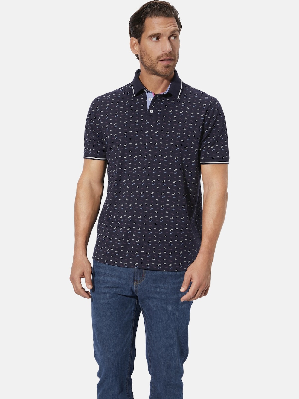 Große Größen Poloshirt RAMIL, Herren, grau, Größe: XL, Baumwolle, Happy Size DE Men von Happy Size DE Men