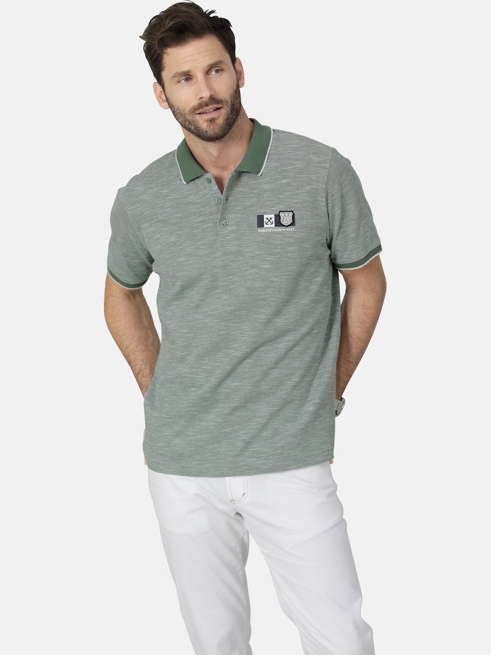 Große Größen Poloshirt TOSCARETTO, Herren, türkis, Größe: 3XL, Baumwolle, Happy Size DE Men von Happy Size DE Men