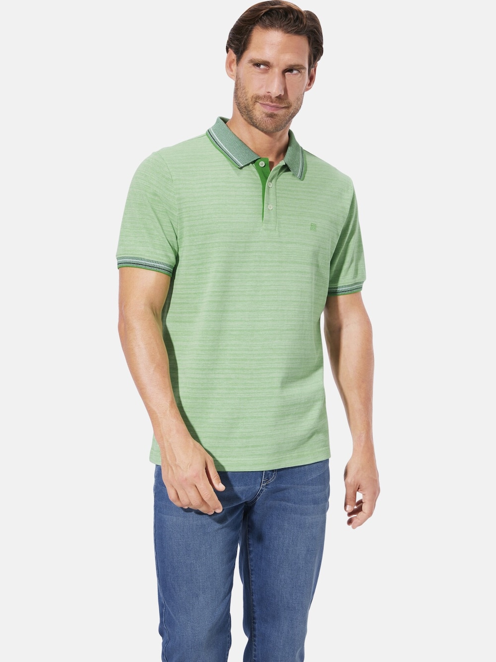 Große Größen Poloshirt VALRIN, Herren, türkis, Größe: XL, Baumwolle, Happy Size DE Men von Happy Size DE Men