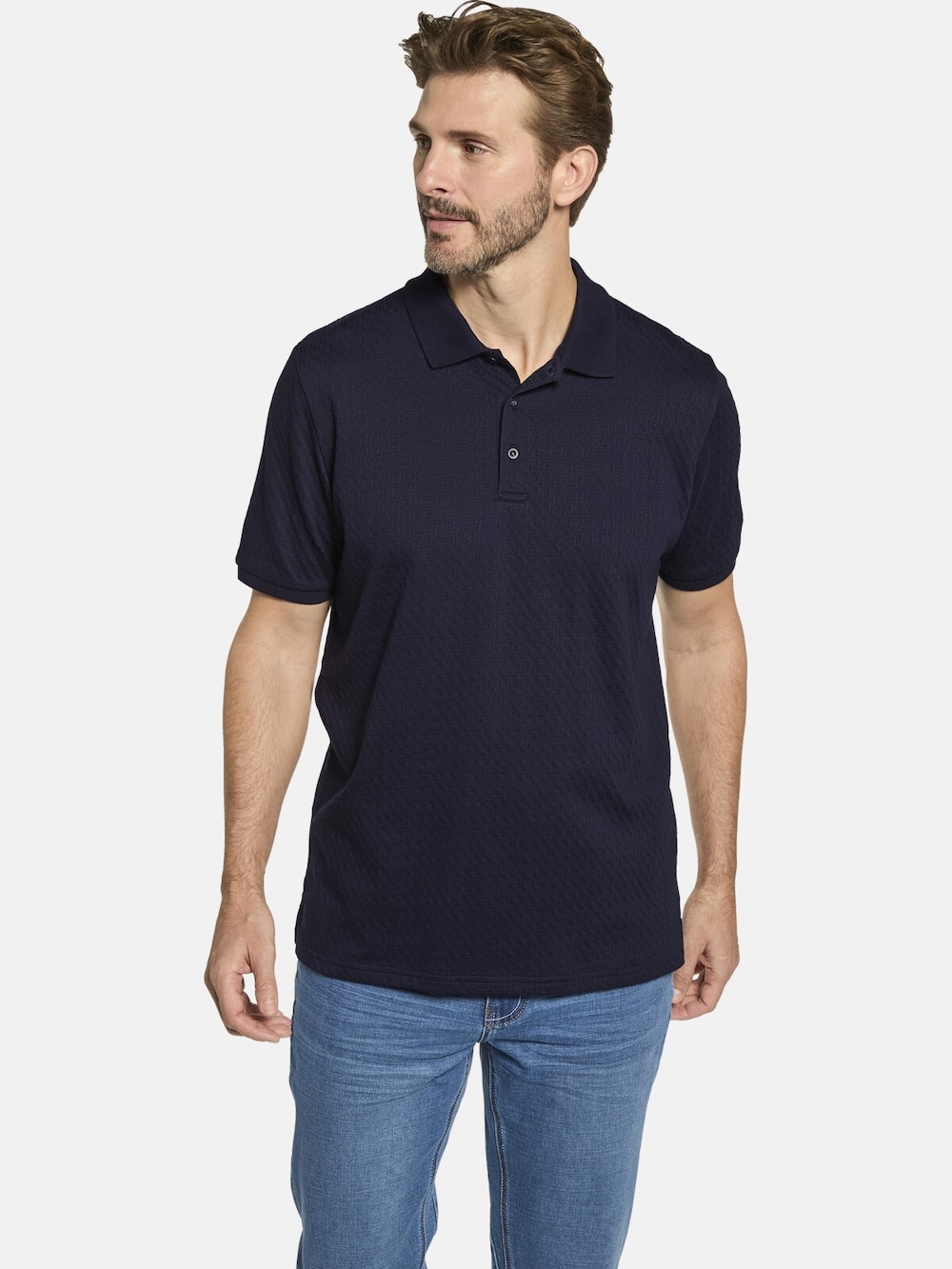 Große Größen Poloshirt VERONZI, Herren, grau, Größe: 58, Baumwolle/Polyester, Happy Size DE Men von Happy Size DE Men