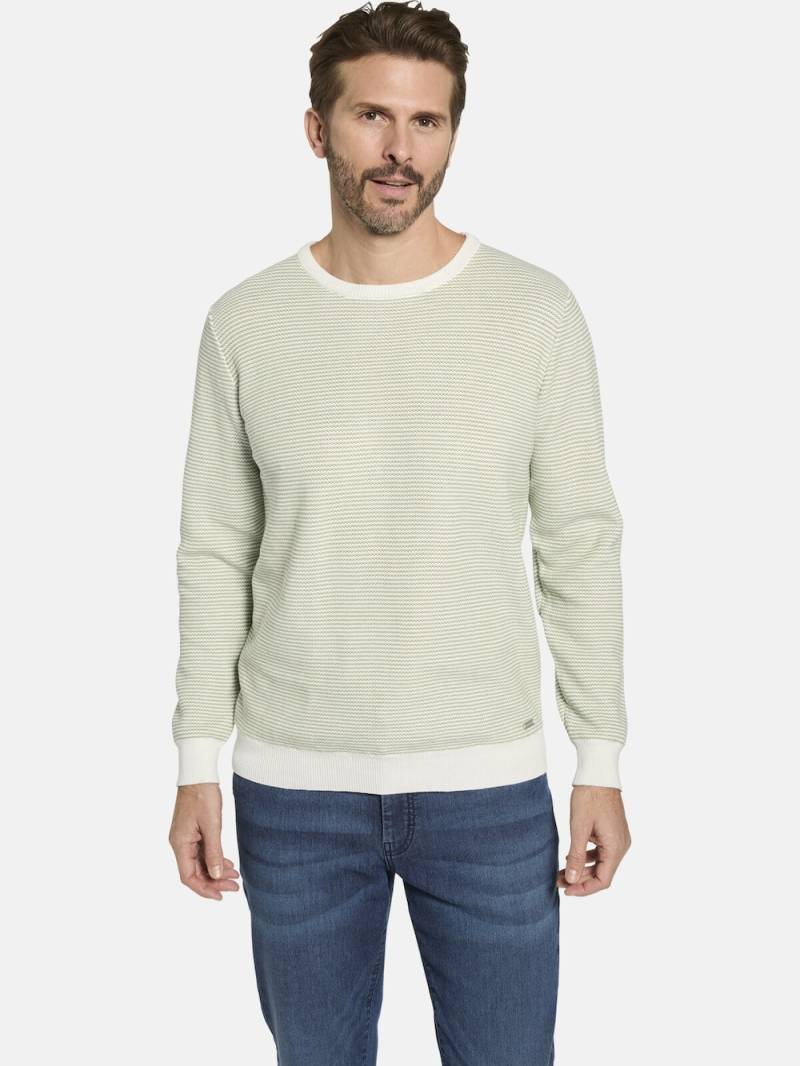 Große Größen Pullover ALDOMINO, Herren, weiß, Größe: XXL, Baumwolle, Happy Size DE Men von Happy Size DE Men
