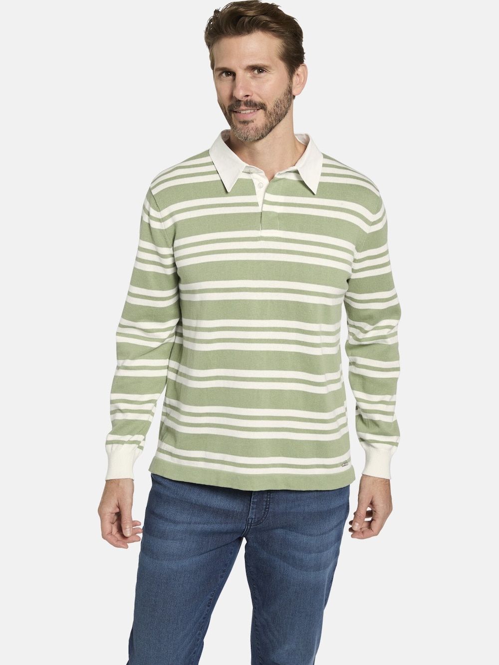 Große Größen Pullover ALERIO, Herren, weiß, Größe: 54, Baumwolle, Happy Size DE Men von Happy Size DE Men