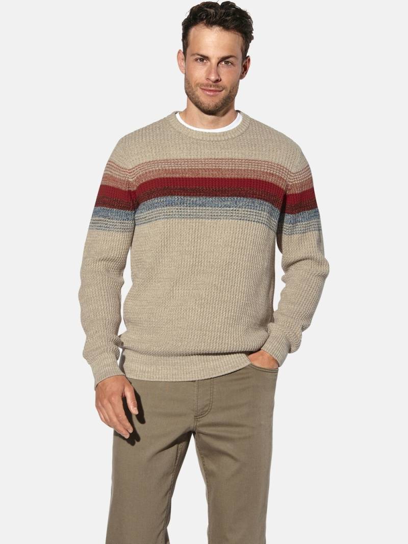 Große Größen Pullover ALVARIO, Herren, braun, Größe: XXL, Baumwolle, Happy Size DE Men von Happy Size DE Men