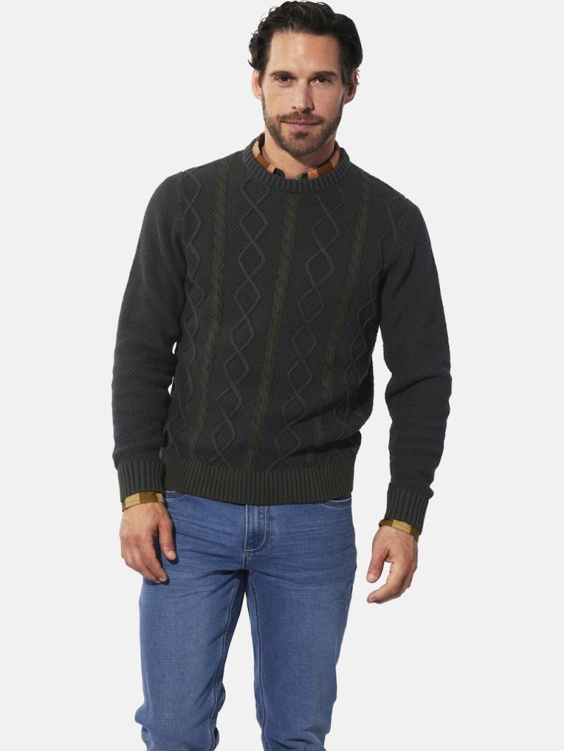 Große Größen Pullover BARLINO, Herren, braun, Größe: XXL, Baumwolle, Happy Size DE Men von Happy Size DE Men