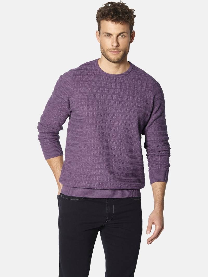 Große Größen Pullover FLOREVARA, Herren, lila, Größe: L, Baumwolle, Happy Size DE Men von Happy Size DE Men