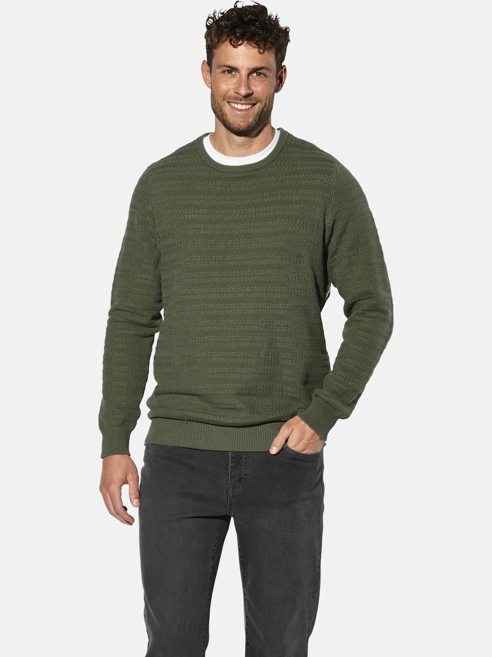 Große Größen Pullover FLOREVARA, Herren, türkis, Größe: XL, Baumwolle, Happy Size DE Men von Happy Size DE Men