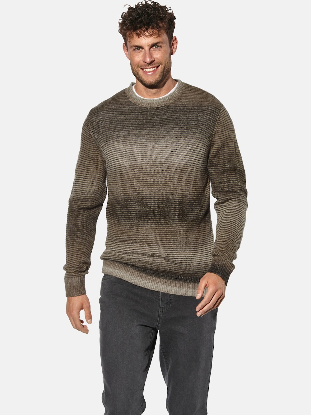 Große Größen Pullover GALOR, Herren, braun, Größe: XL, Synthetische Fasern/Wolle/Polyester, Happy Size DE Men von Happy Size DE Men