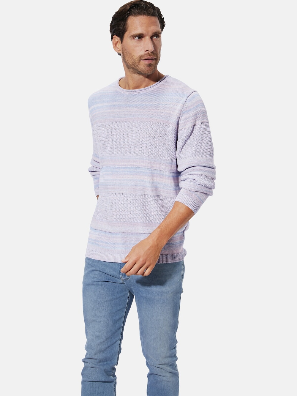 Große Größen Pullover HAROLDO, Herren, blau, Größe: XXL, Baumwolle, Happy Size DE Men von Happy Size DE Men