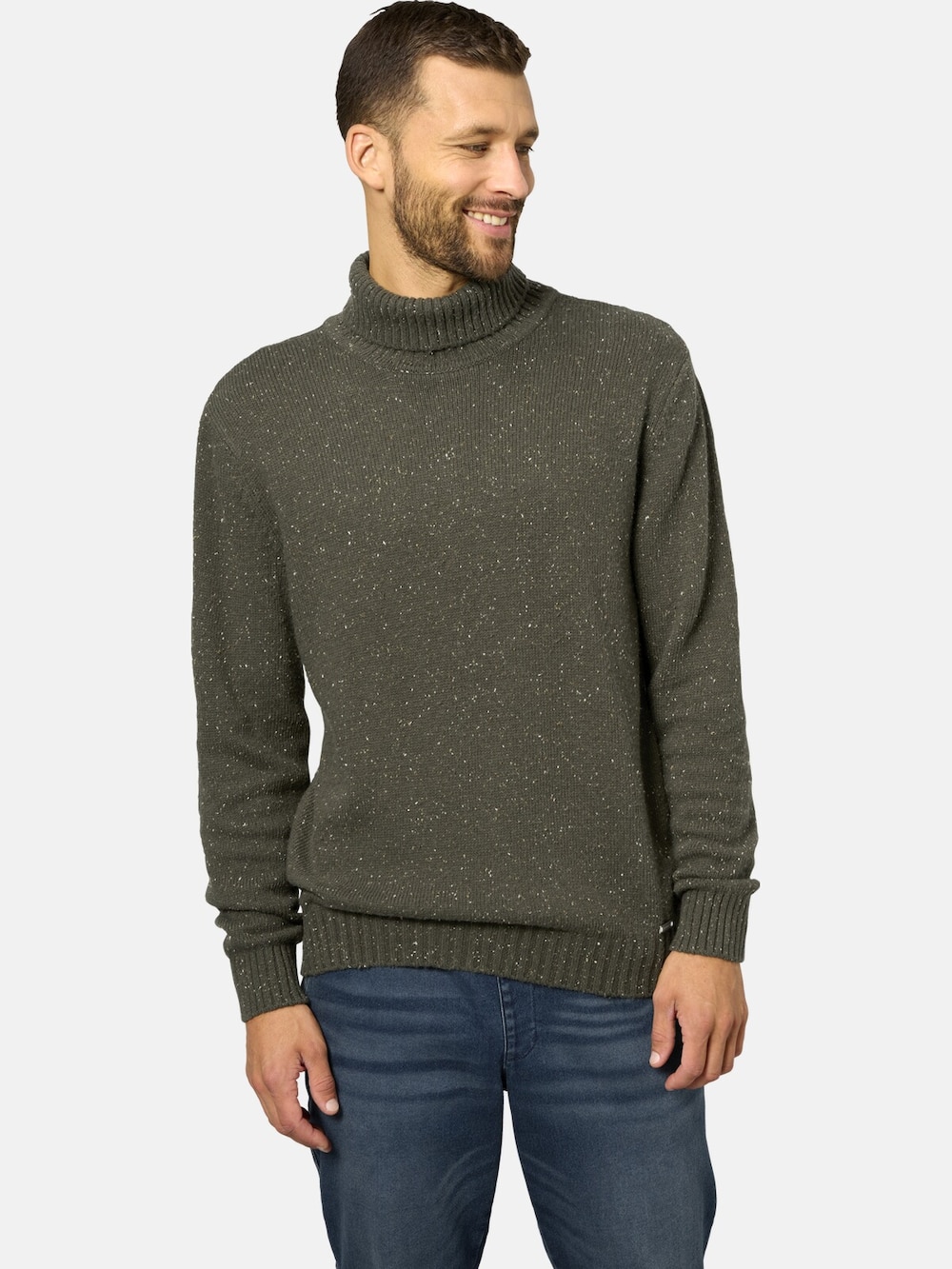 Große Größen Pullover IVIELLA, Herren, braun, Größe: 50, Baumwolle/Synthetische Fasern, Happy Size DE Men von Happy Size DE Men