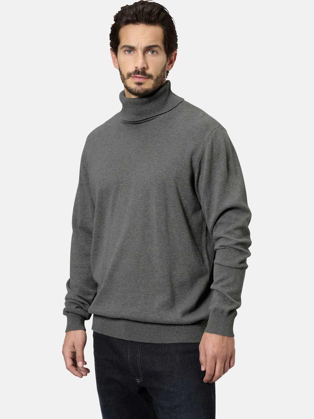 Große Größen Pullover JOLIETTO, Herren, grau, Größe: 52, Baumwolle, Happy Size DE Men von Happy Size DE Men