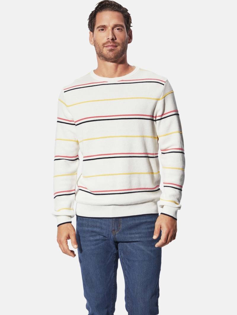 Große Größen Pullover KENOR, Herren, weiß, Größe: XXL, Baumwolle, Happy Size DE Men von Happy Size DE Men