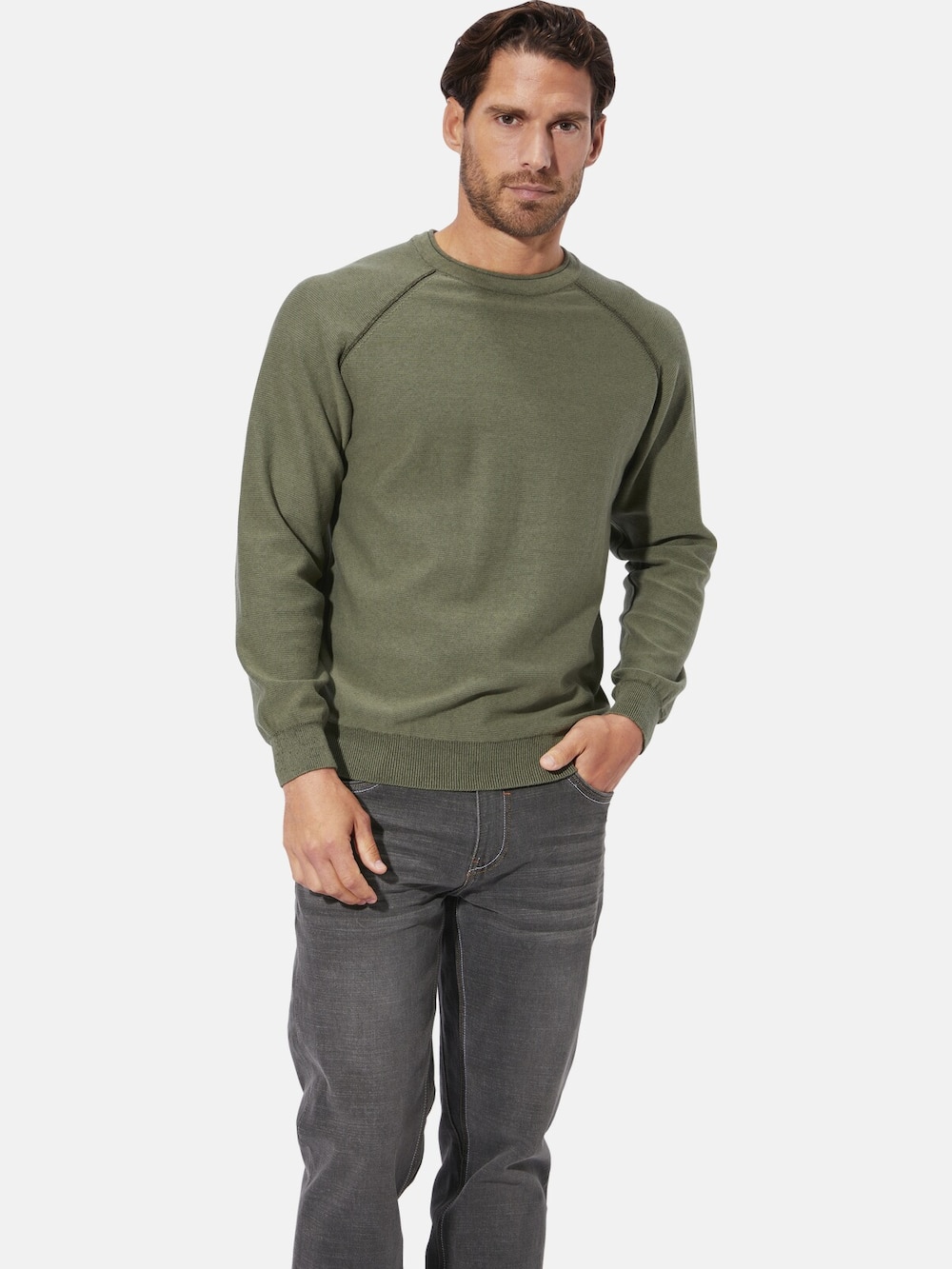 Große Größen Pullover TESSALINI, Herren, braun, Größe: L, Baumwolle, Happy Size DE Men von Happy Size DE Men