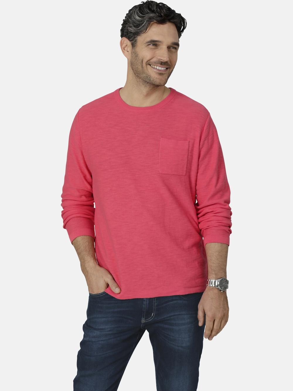 Große Größen Pullover TESSAVISTA, Herren, rot, Größe: 56, Baumwolle, Happy Size DE Men von Happy Size DE Men