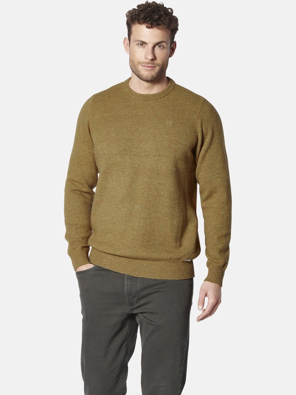Große Größen Pullover TOSCAVERO, Herren, gelb, Größe: XL, Synthetische Fasern, Happy Size DE Men von Happy Size DE Men